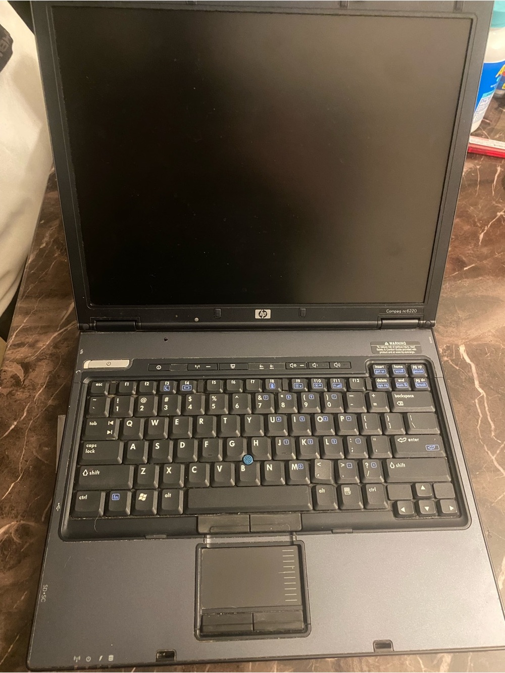 HP Compaq nc6220 Black Laptop - FIX OR PARTS